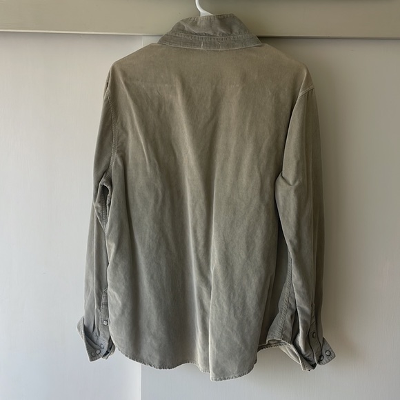 Ribbed suede button up - Picture 4 of 5